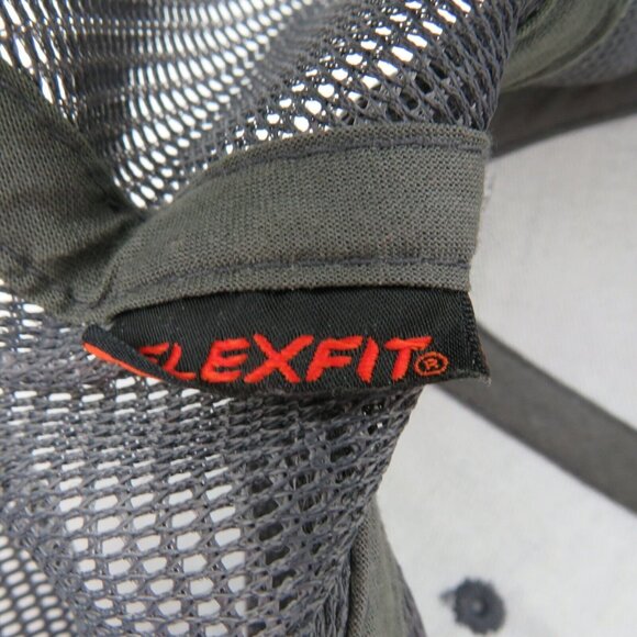 Dallas Cowboys Hat NFL Football Stretch Flex Fit Cap Gray Blue Rubber Logo Patch - Picture 10 of 12